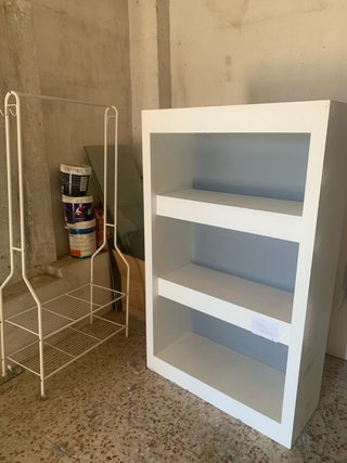 Estantería blanca de madera / Tamaño medio