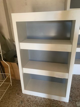 Estantería blanca de madera / Tamaño medio