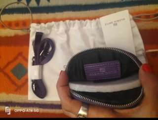 SÓLO HOY MONEDERO GLORIA ORTIZ Morado NUEVO