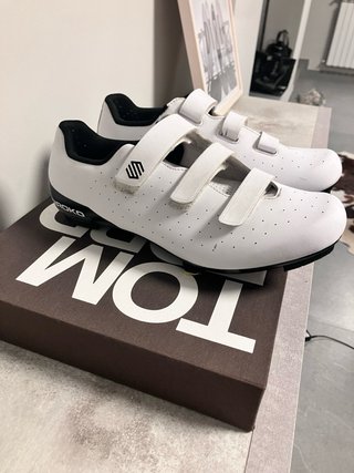 Zapatillas Ciclismo Carretera Siroko Blancas