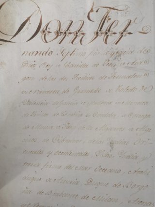 Manuscrito antiguo 1832