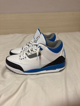 Jordan 3 Azules y Blancas