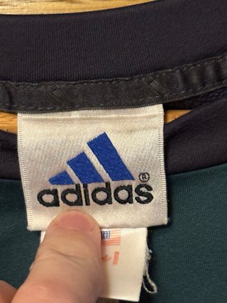 Sudadera Adidas verde y negra Talla L