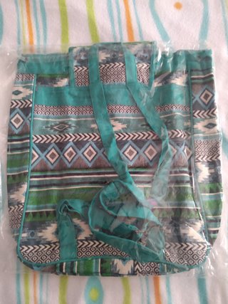 Mochila étnica con tejido JACQUARD