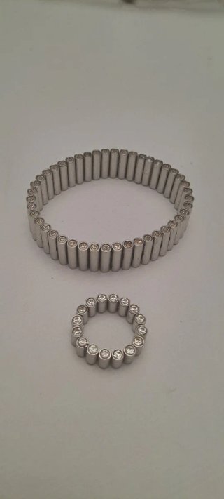 Pulsera + Anillo SWATCH ACERO joyas bisuteria