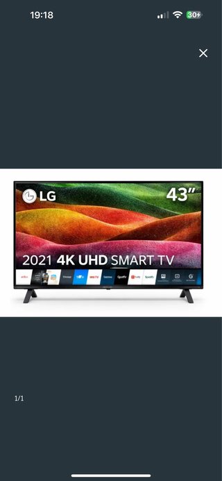 Televisor LG 43 Negro