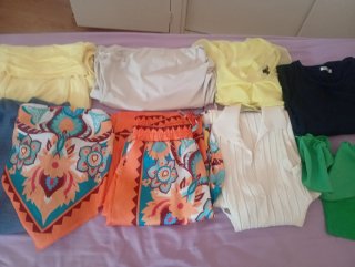 Lote 4 vestidos y pantalones varios modelos colore