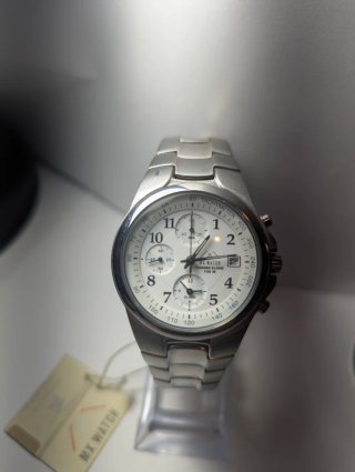 Reloj MX WATCH Cronógrafo Alarma Plata Blanco
