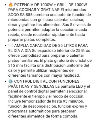 Microondas Grill SOGO SS-885 Digital 25L