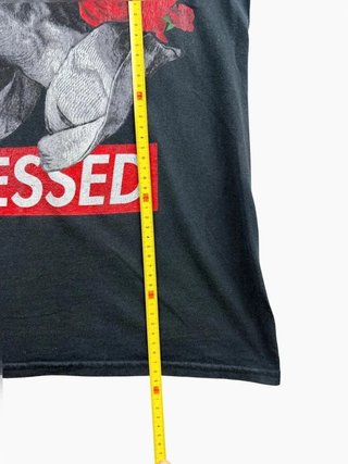Vintage Graphic T-Shirt Blessed Red roses Money