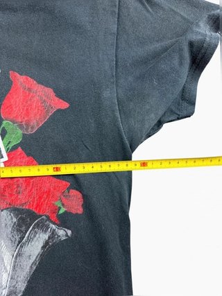 Vintage Graphic T-Shirt Blessed Red roses Money