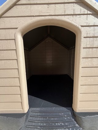 Caseta perro exterior grande beige