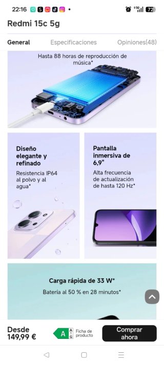 Xiaomi Redmi 15c 5g Verde