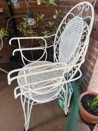 4 Sillas Metálicas Terraza