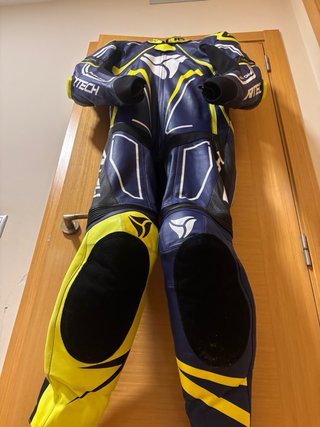 Mono de moto Rtech Pro Series azul y amarillo