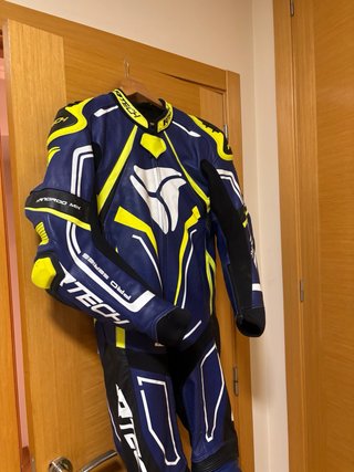 Mono de moto Rtech Pro Series azul y amarillo