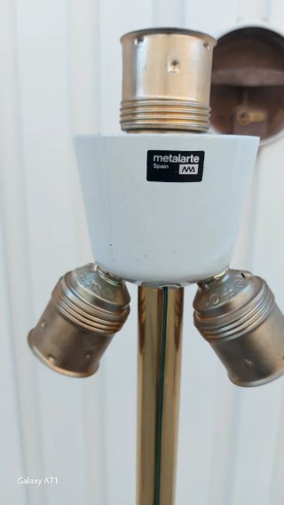 Lampada da terra Metalarte Vintage in metallo