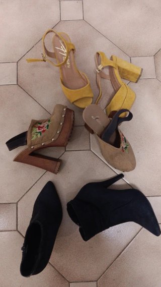 Lote de 3 pares de  zapatos Mujer Talla 35