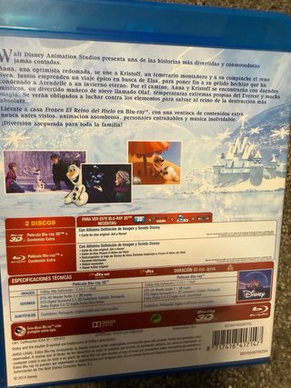 Blu-ray 3D Frozen: El Reino del Hielo