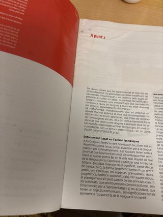 A punt llibre de l'alumne. Curs de català