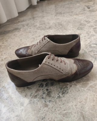 Mocasines de piel y ante
