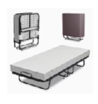 Cama Plegable con Colchón 90x200cm