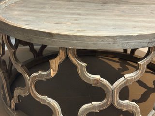Mesa MyFlair madera maciza redonda 80 cm