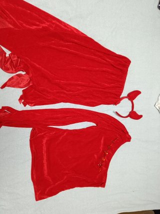 Disfraz diablilla mujer rojo talla M/L Halloween