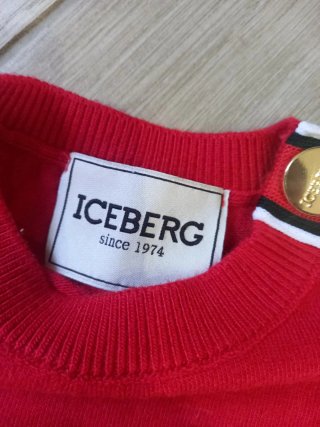 Completo Iceberg bambina rosso e nero