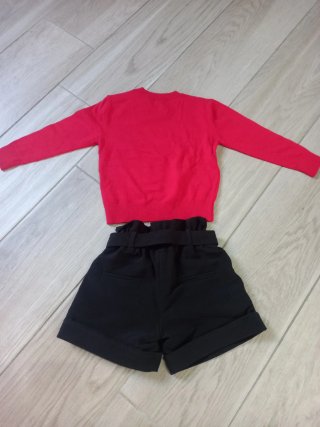Completo Iceberg bambina rosso e nero