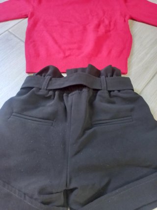 Completo Iceberg bambina rosso e nero
