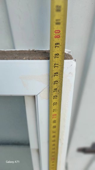 Ventana aluminio con cristales 60 por 77.5