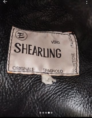 Montone shearling uomo nero