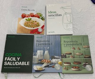 Lote 5 libros físicos oficiales Thermomix TM5 TM31