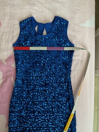Vestido de lentejuelas azul