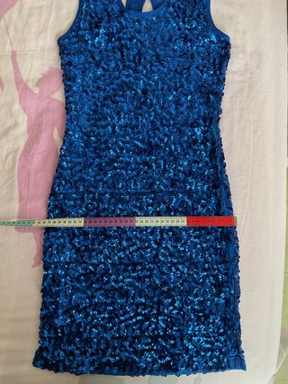 Vestido de lentejuelas azul