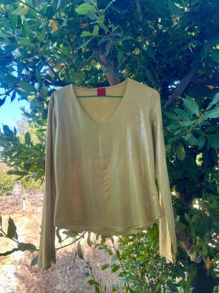 Camiseta verde brillante