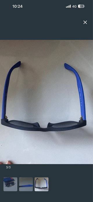 Gafas de sol infantiles azules y negras