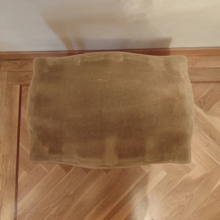 Banqueta Descalzadora Vintage Tela y Madera
