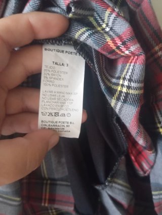 Poète Vestido negro y gris