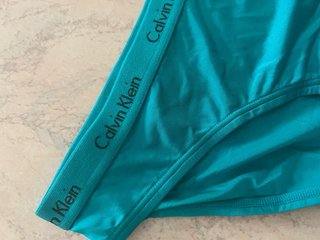Mutanda slip da donna color azzurro vintage