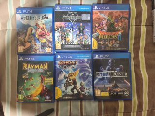 Lote 6 Juegos PS4: One Piece, Kingdom Hearts, Ray