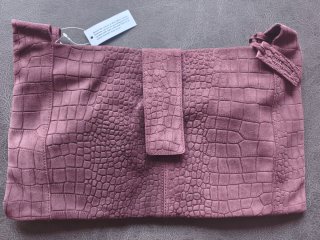 Bolso Real Leather Mujer Púrpura