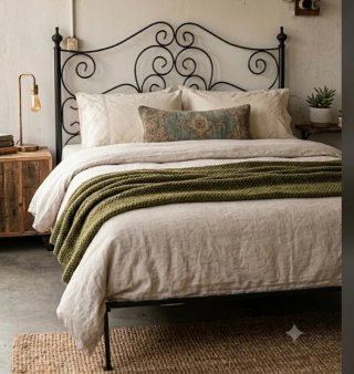 Cabecero de cama de hierro 135cm