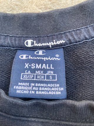 Felpa Champion Girocollo Blu Scuro Taglia XS