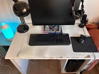 Mesa Escritorio IKEA Brusali Blanca