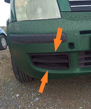 Rejilla Paragolpes Delantero Fiat Panda II (169)