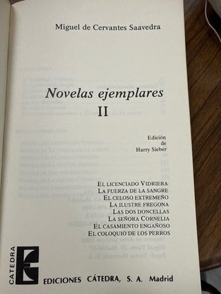 Novelas ejemplares II