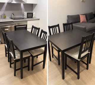 Mesa de comedor con 4 sillas de Ikea