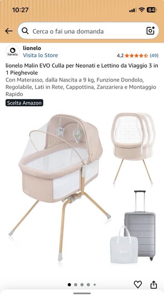 Culla Lionelo Malin Evo